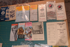 Union Pacific timetables, maps, ads