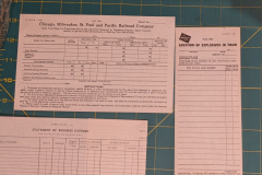 MilwaukeeRoad time card